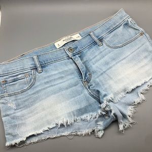 Abercrombie low rise cut off denim shorts 5648